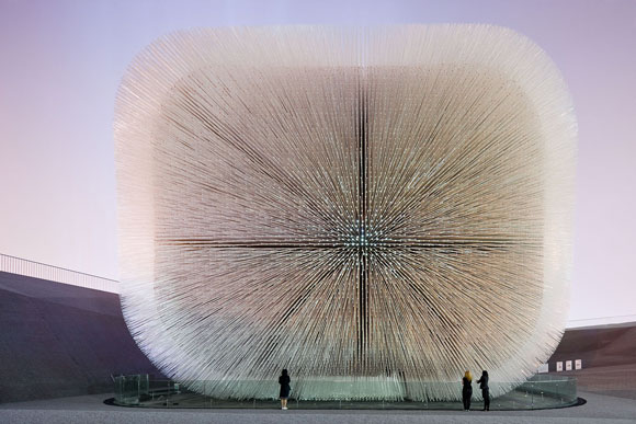 “Seed Cathedral,” U.K. pavilion at the 2010 Shanghai World Expo, by Heatherwick Studio, photo by Iwan Baan