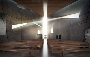 Chapel for the Air Force Village, San Antonio, Texas, by Poon Design (rendering by Amaya)