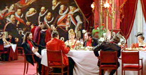 Dining scene from The Cook, the Thief, His Wife & Her Lover, 1989