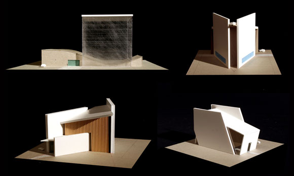 Study models for a chapel for an Air Force retirement community, San Antonio, Texas, by Poon Design