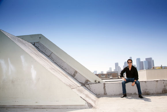 Me, rooftop in the Arts District, Los Angeles (photo by Mikel Healey)